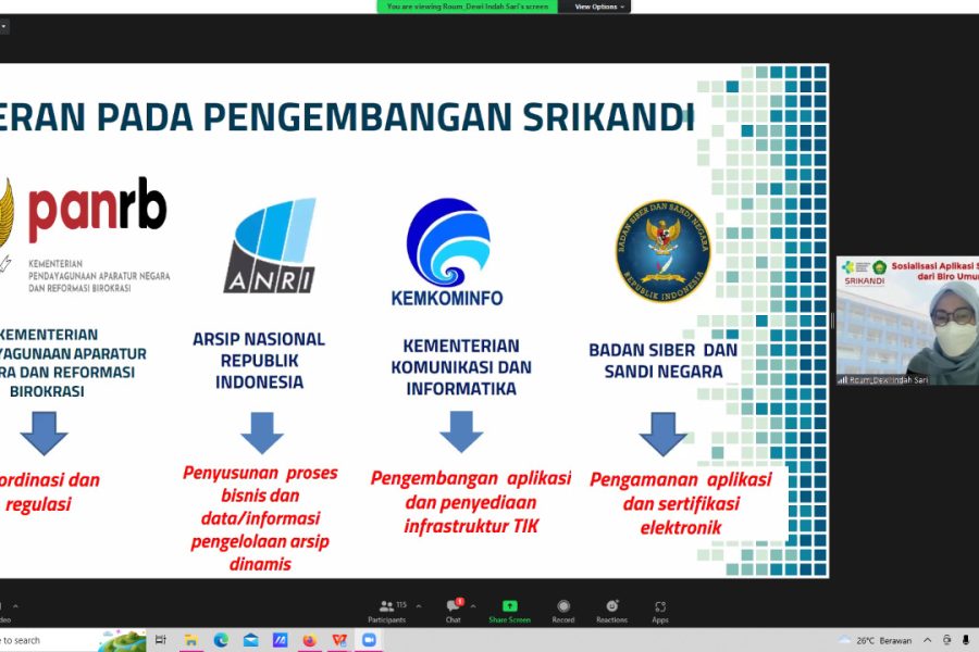 Sosialisasi Aplikasi Srikandi Sistem Informasi Kearsipan Dinamis